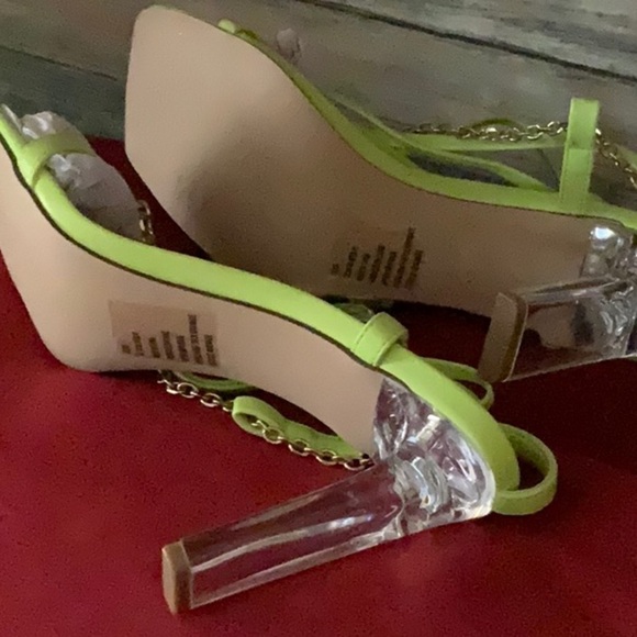 🛍Bundle sale🛍Block Heel Lace UpSandal green NWOT - Picture 6 of 8